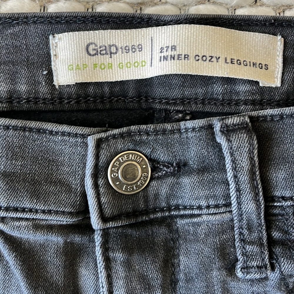 Gap Black Frayed Hem Jeans - Picture 7 of 7